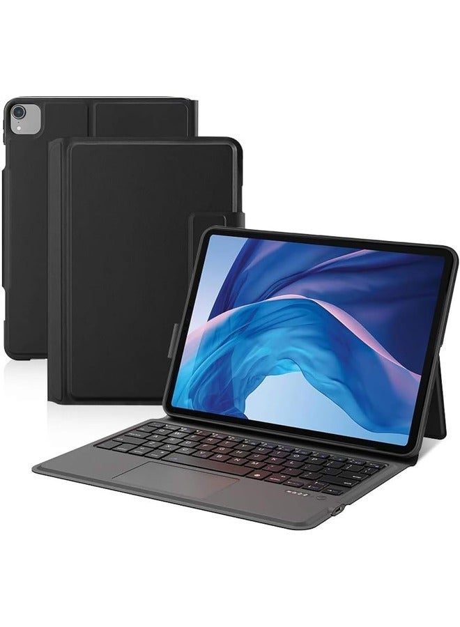 10.9-11 Inch iPad Keyboard Case with Trackpad: Folio Cover Compatible with iPad 8th/7th Gen (2020/2019), iPad Air 3 (2019), and iPad Pro 10.5