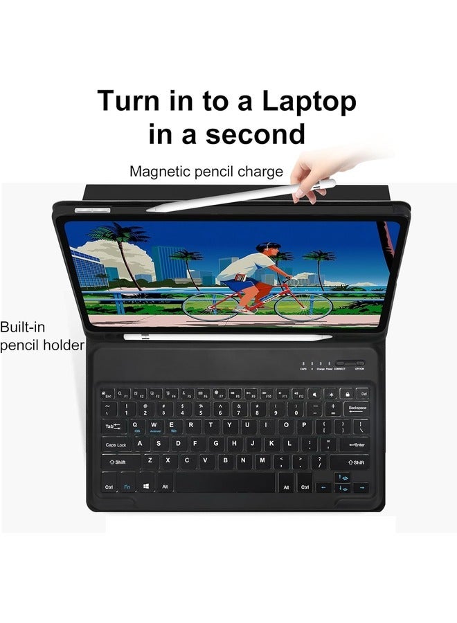 Slim Folio Smart Case with Detachable Bluetooth Keyboard for iPad Air & Pro
