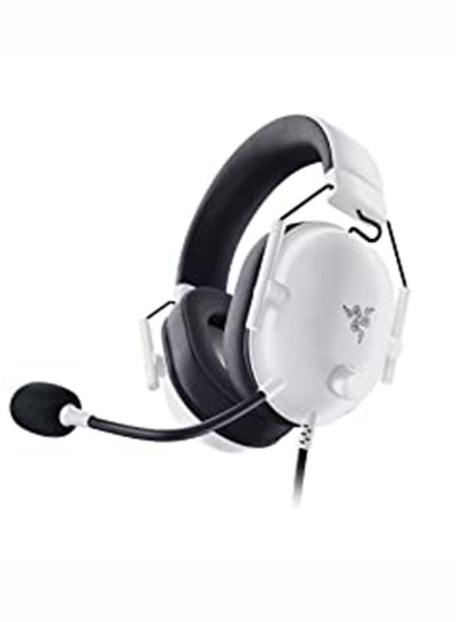 BlackShark V2 X Gaming Headset: 7.1 Surround Sound - 50mm Drivers - Memory Foam Cushion - for PC, Mac, PS4, PS5, Switch, Xbox One, Xbox Series X|S, Mobile - 3.5mm Audio Jack - White