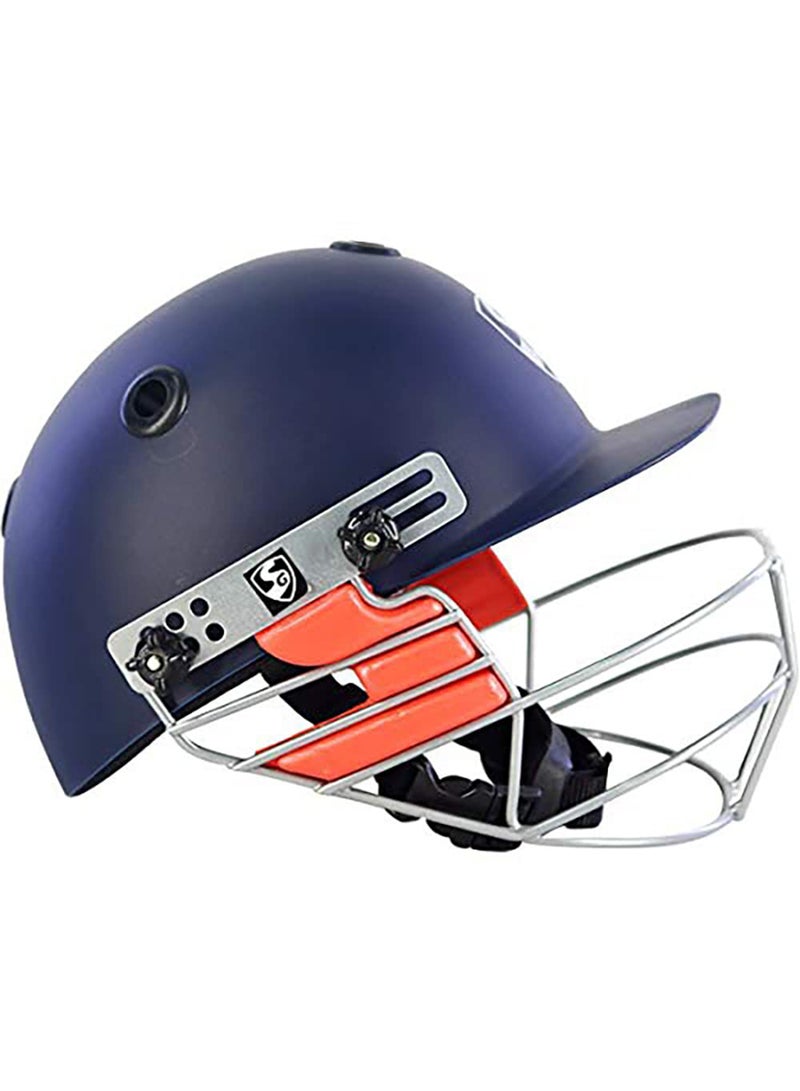 OPTIPRO Cricket Helmet | Navy Blue  For Men & Boys | Adjustable Steel Grill | Breathable inner padding | Lightweight