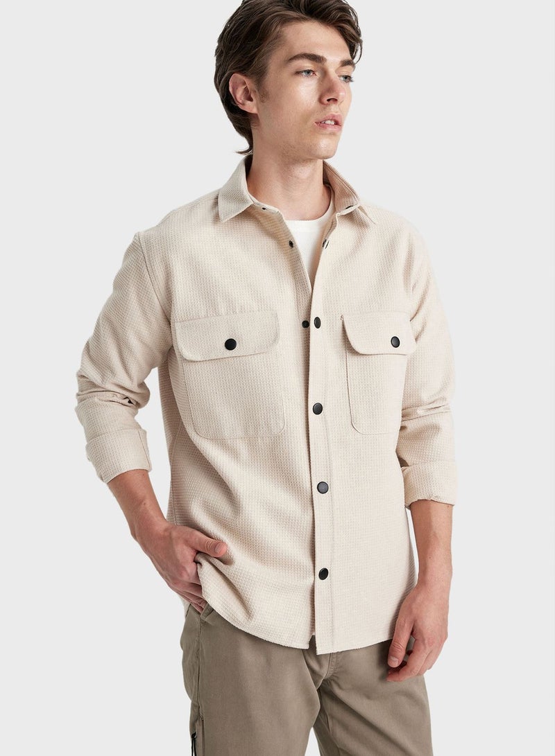 Flap Pocket Regular Fit Shirt