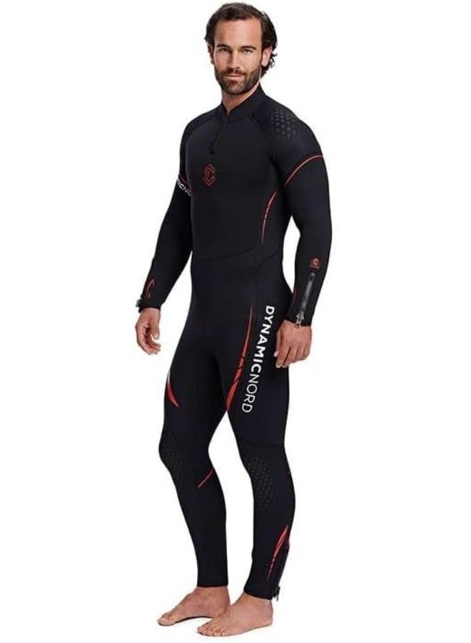 DYNAMIC NORD DIVING FULLSUIT MEN 5MM SL-51 BLACK/RED