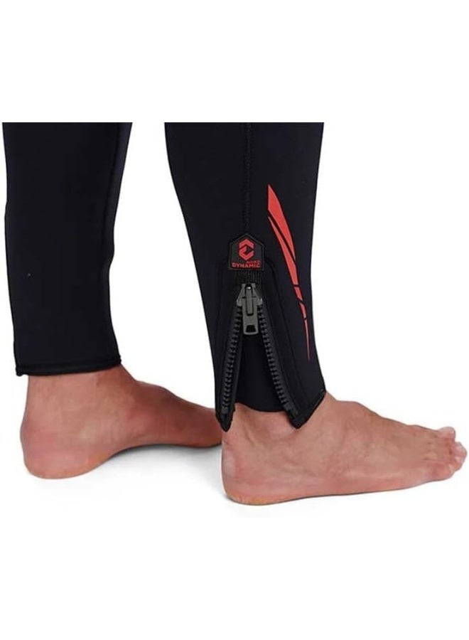 DYNAMIC NORD DIVING FULLSUIT MEN 5MM SL-51 BLACK/RED