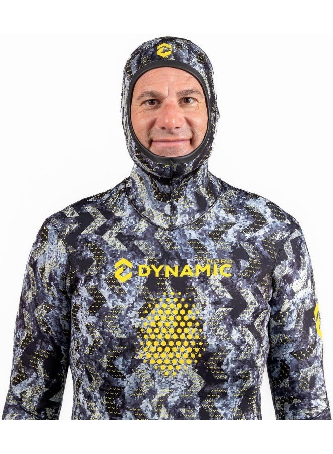 DYNAMIC NORD SFS-3 FREE DIVE SUIT 3MM HOODED JACKET + PANT CAMO/GREY