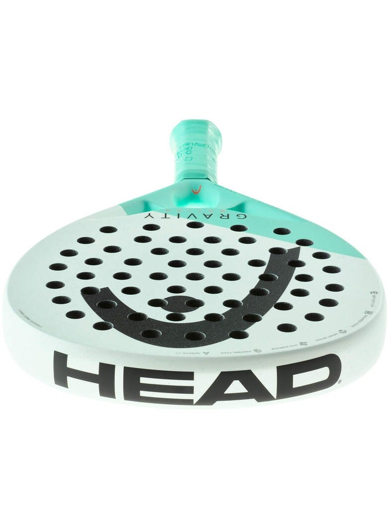 HEAD Gravity Motion 2024 Padel Racquet | For Agressive Intermediate and Advanced players | with Auxetic 2.0 technology | 355 grams | Round Shape