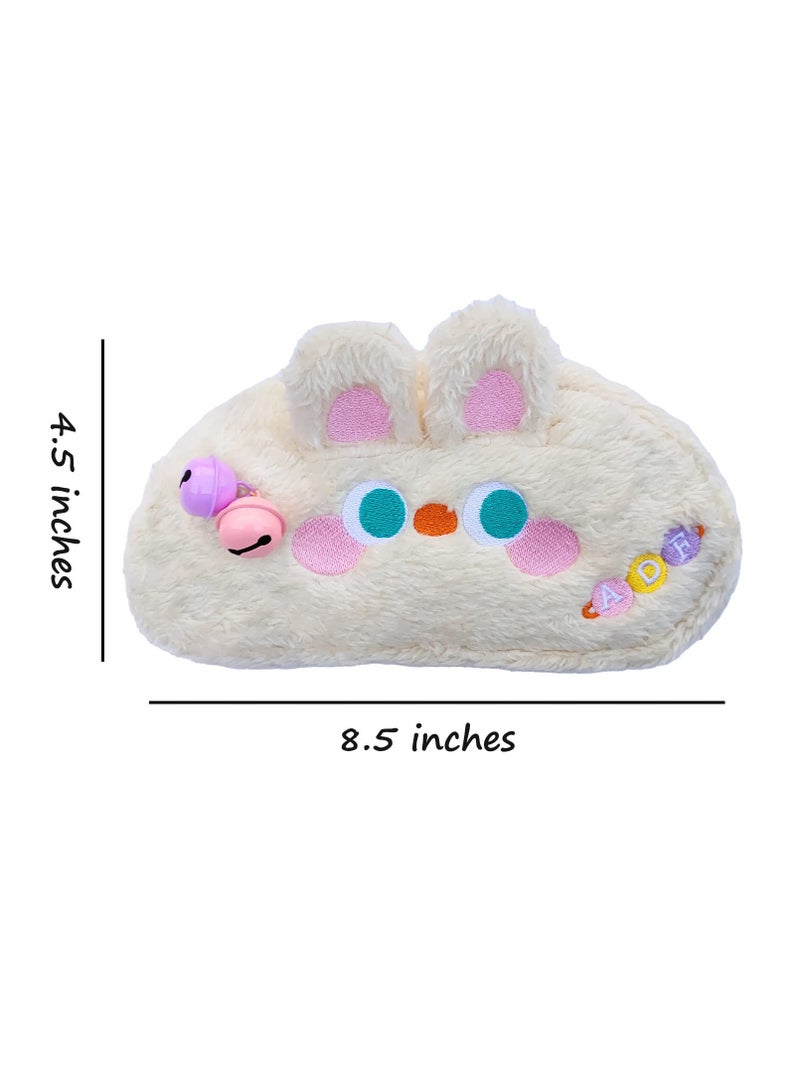 Cute Large Capacity Pencil Case for Teens and Adults, Cartoon Animal Design, Perfect for School and Office Supplies