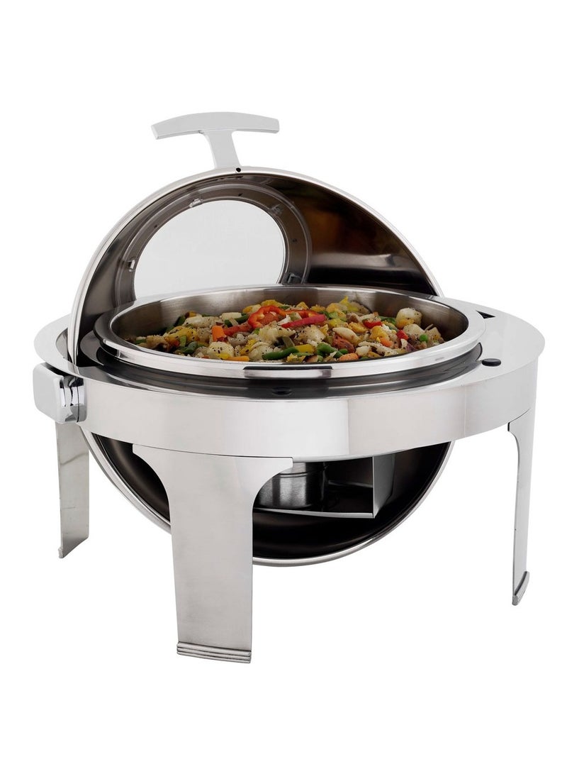 Visible Roll Top Chafing Dish With Window 6 Ltr