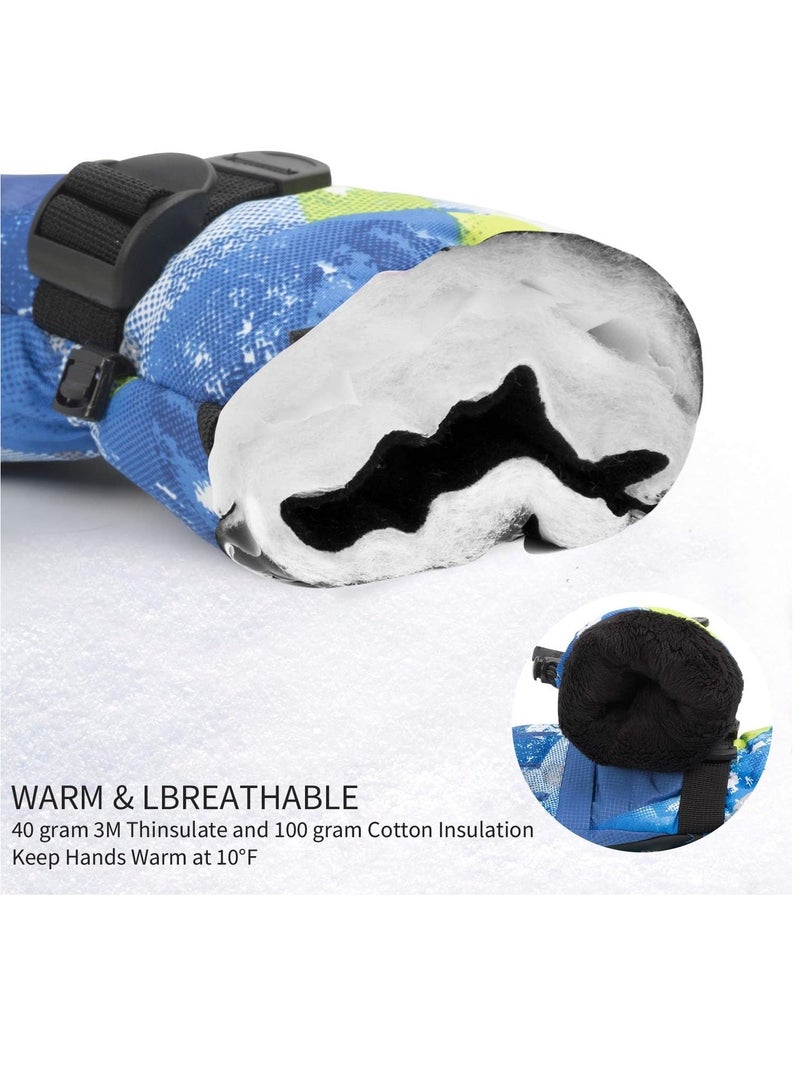 Winter Waterproof Breathable Ski and Cycling Gloves for Men Women Kids Touchscreen Snow Sports