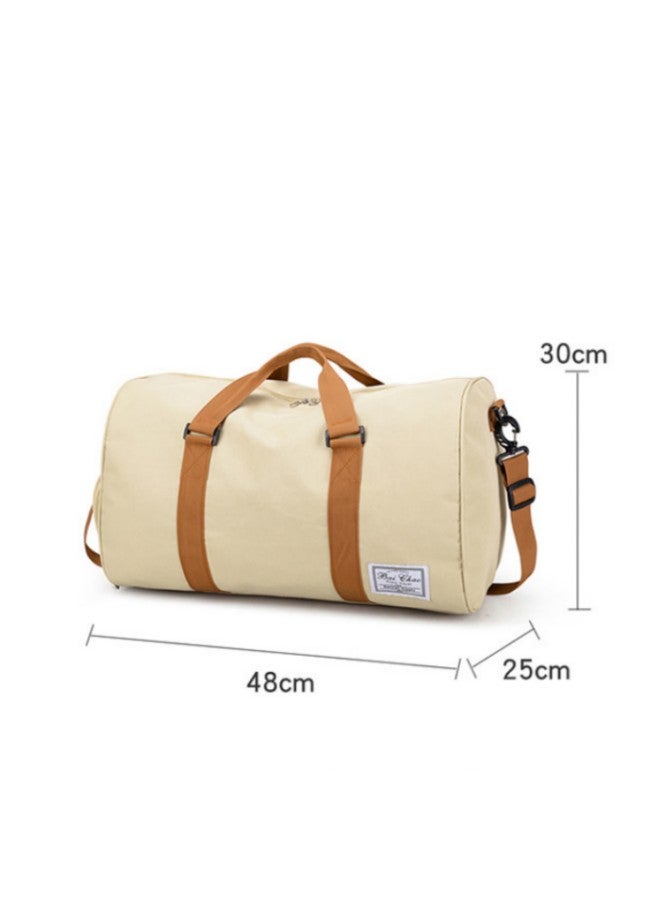 Unisex New Canvas Travel Bag Shoulder Bag Large Capacity Sports Fitness Bag Fashion Portable Short-distance Business Travel Light Luggage