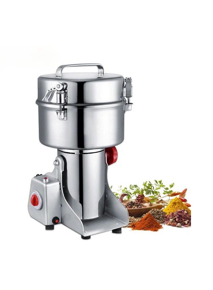 Electric Grain Grinder Mill 1000g Stainless Steel Ultra-Fine Mill Powder Machine Mixer Herb Grinding Pulverizer For Wheat Corn Sesame Coffee Etc.