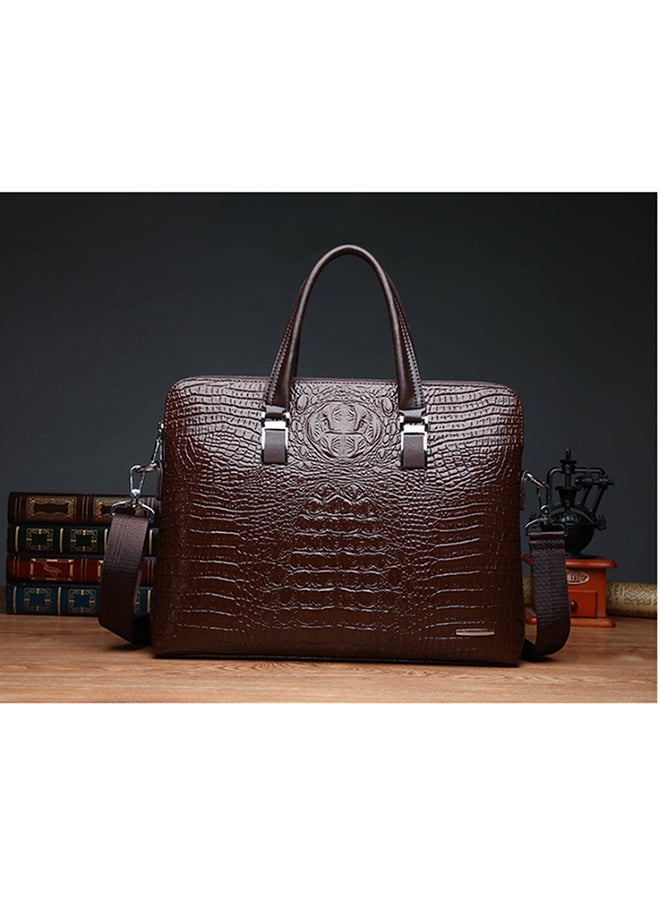 Portable Business Travel Messenger Bag Brown