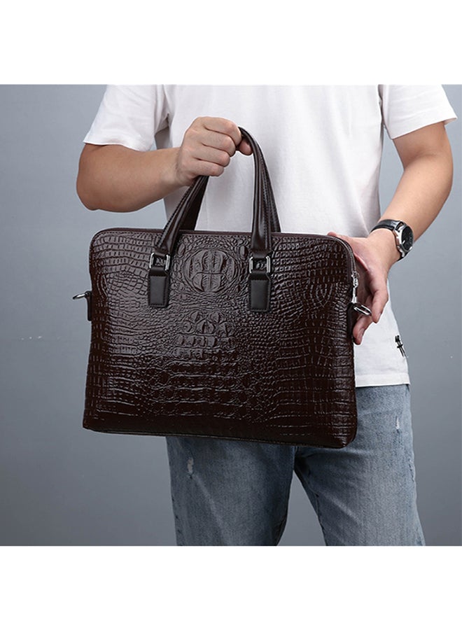 Portable Business Travel Messenger Bag Brown