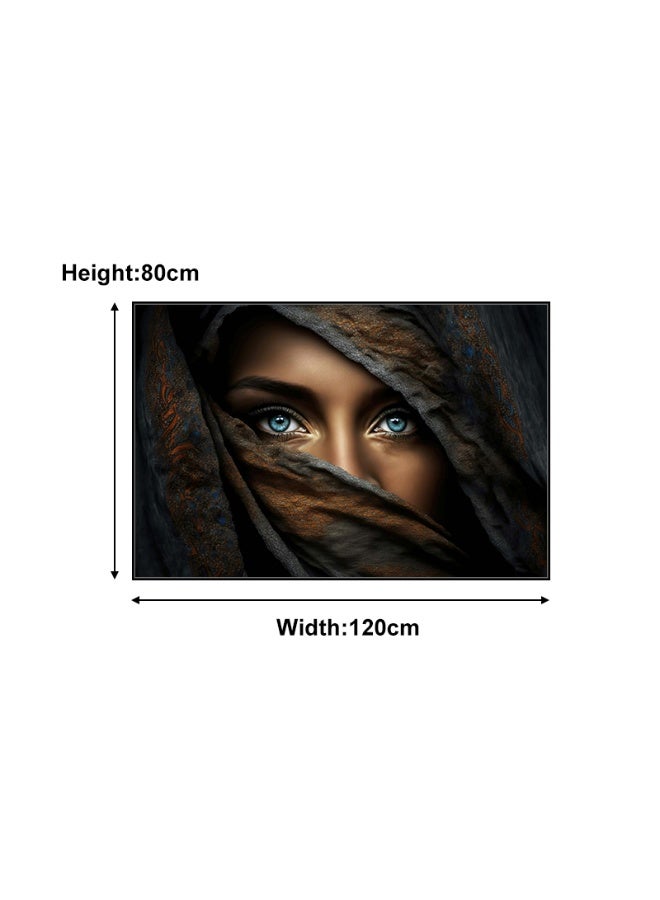 Mystical Eyes - Alloy Matt Black Framed Wall Art