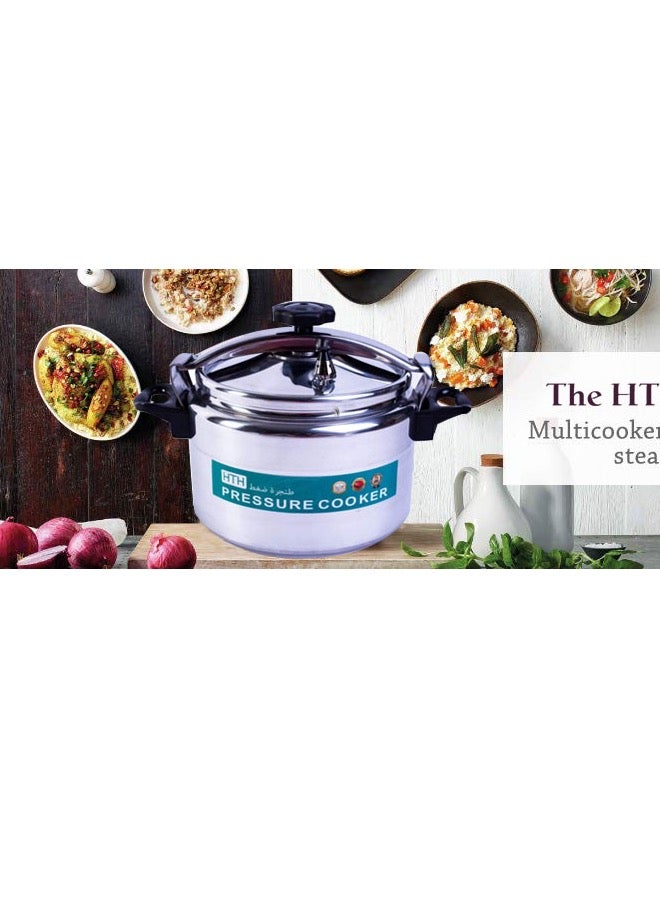 HTH 4L Pressure Cooker Aluminum for Household, Super-pressure Cooker Secure Cookerware, Silve