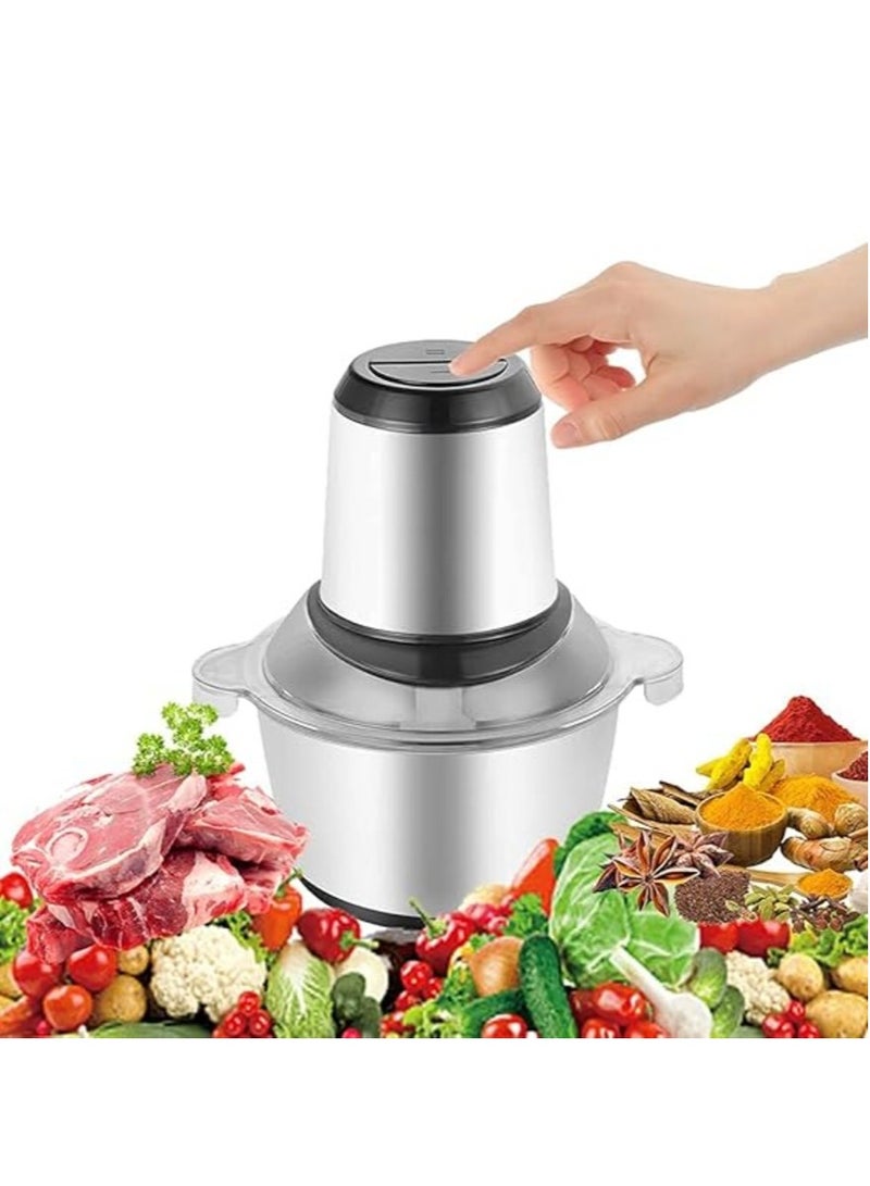 Electric 350W Steel Body Meat Vegetables Fruits Nuts Food Processor Mincer Mixer Grinder with Bowl