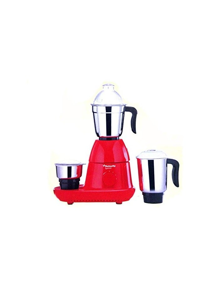 Butterfly Cyclone Mixer Grinder, 750W, 3 Jars (Red)