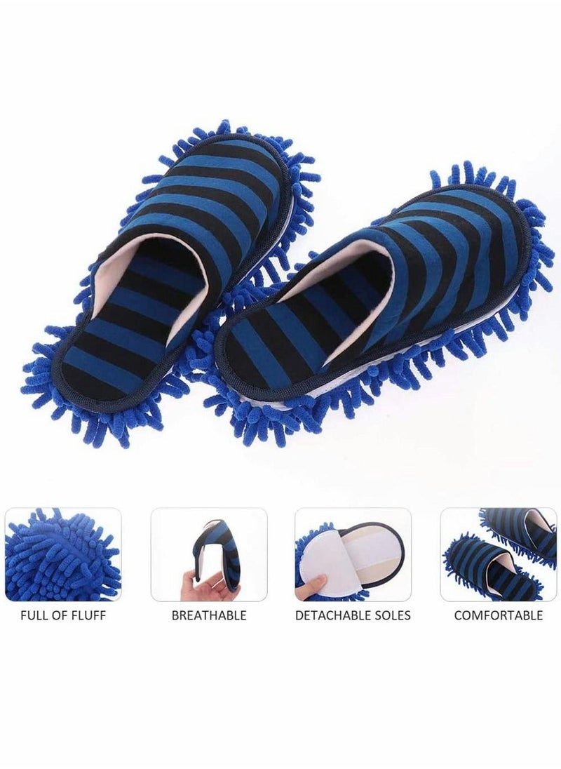 Floor Cleaning Shoes Mop Slippers Shoes, Multifunction Unisex Cleaning Slippers Washable for Home Kitchen Bathroom Floor Dust Cleaning Tool Free Size