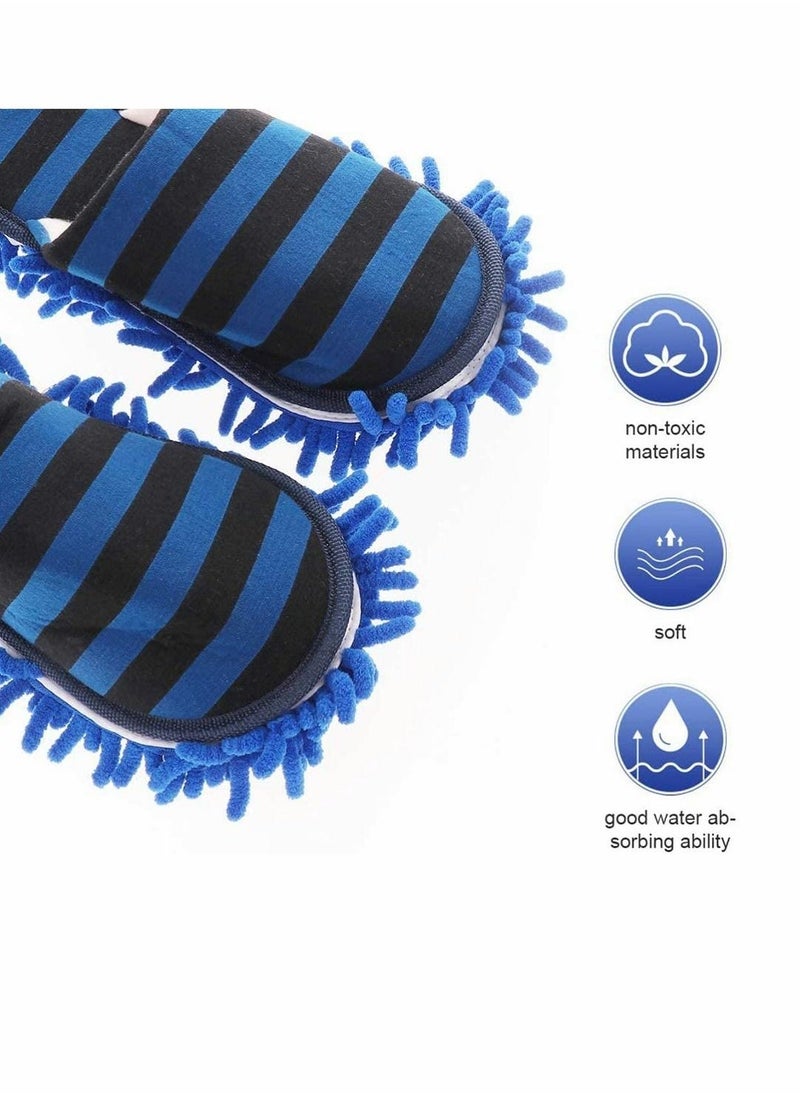 Floor Cleaning Shoes Mop Slippers Shoes, Multifunction Unisex Cleaning Slippers Washable for Home Kitchen Bathroom Floor Dust Cleaning Tool Free Size