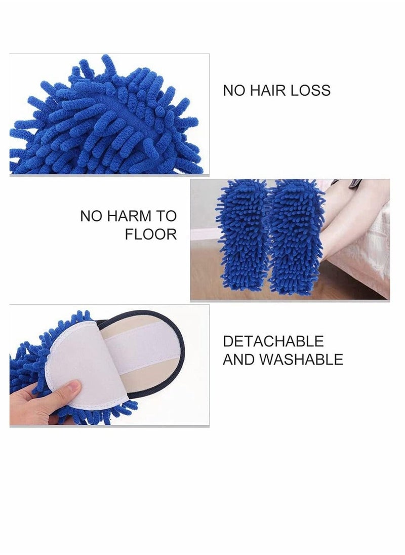 Floor Cleaning Shoes Mop Slippers Shoes, Multifunction Unisex Cleaning Slippers Washable for Home Kitchen Bathroom Floor Dust Cleaning Tool Free Size