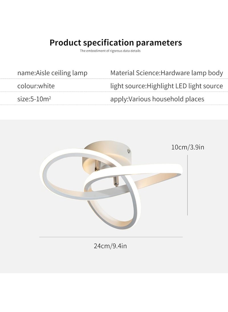 LED Ceiling Light,Round Geometry Ceiling Lamp,Chic Chandelier Color Temperature Warm (3000K) for Hallway,Living Room,Bedroom 18W Dia 24cm