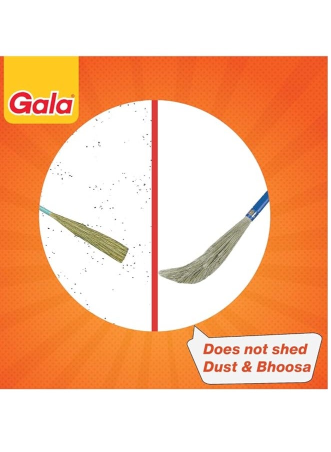 Gala No Dust Broom Extra Long (For Floor Cleaning Multipurpose, Fiber)