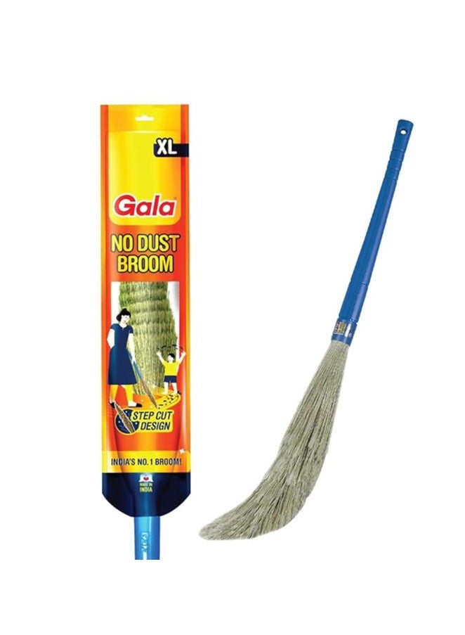 Gala No Dust Broom Extra Long (For Floor Cleaning Multipurpose, Fiber)