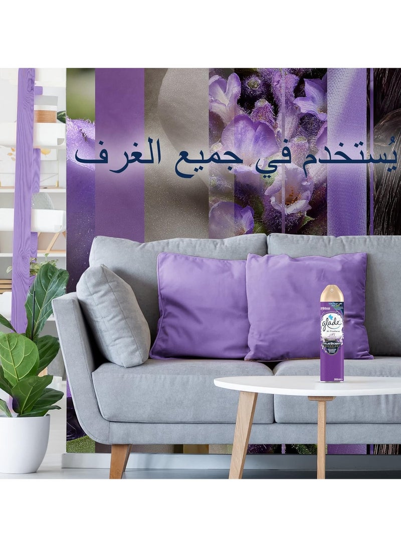 Aerosol 2 x Lavender & 1 x Elegant Amber & Oud Air Freshener, Refresh Every Room In Your Home, 3 x 300ml