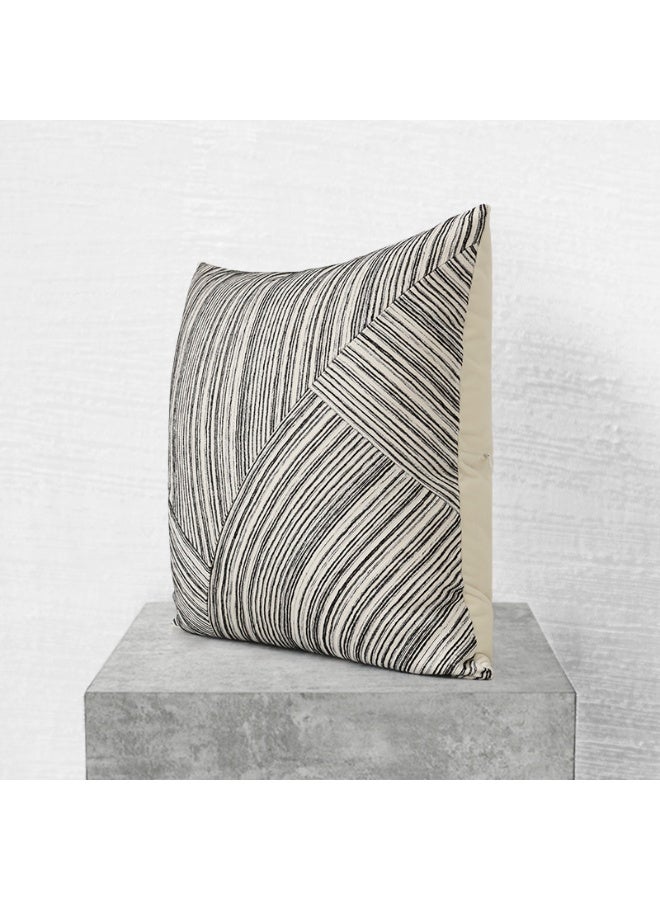 Beige Striped Envelope Cushion Cover