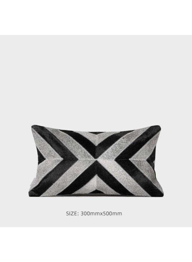 Black And White Striped Cushion Cover