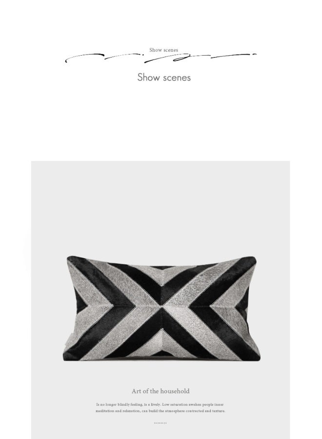 Black And White Striped Cushion Cover