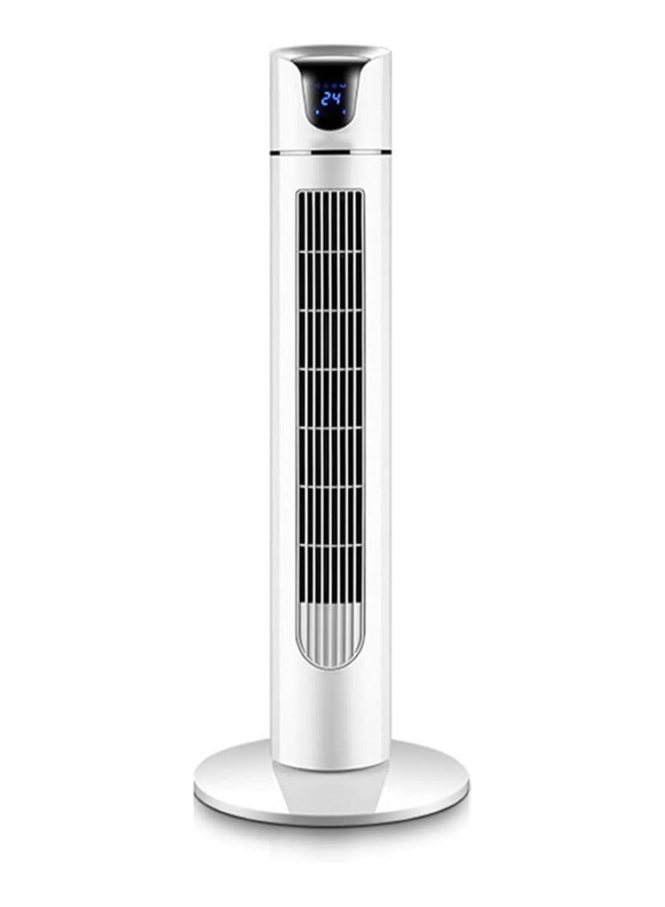 Tower Fan, With Remote Control/Timer, 3 Speed Levels, 3 Modes, Silent, Space Saving Tower Design, Touch Screen, White