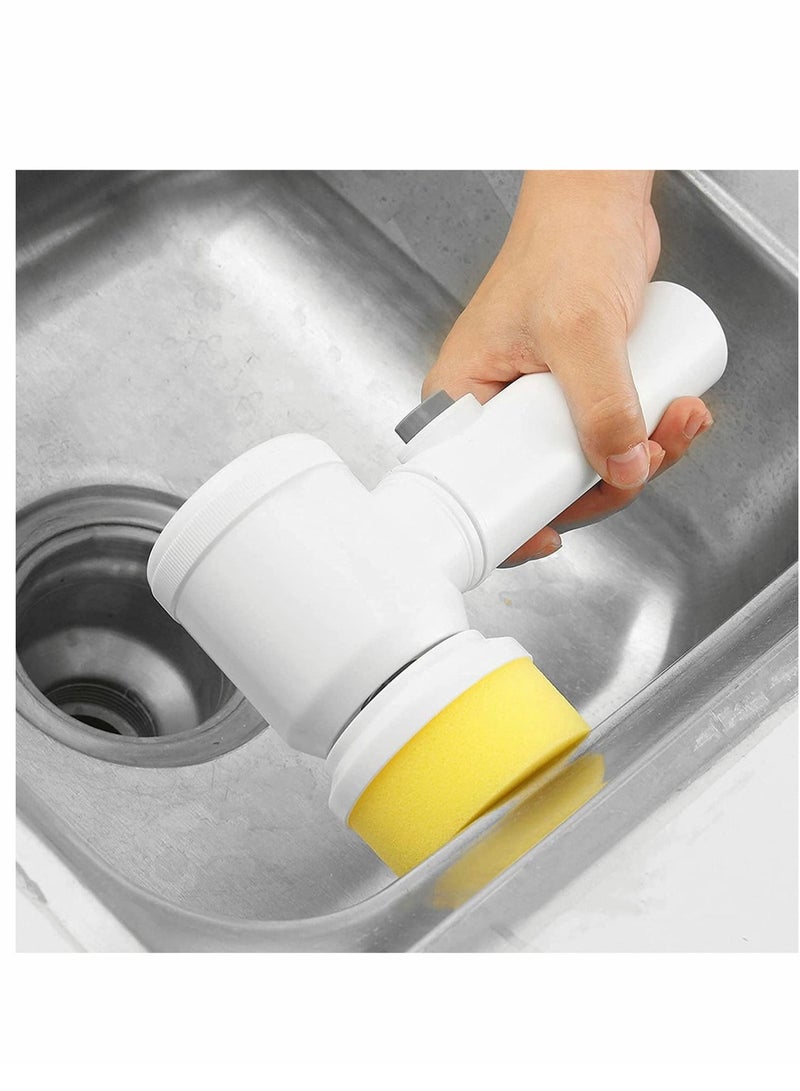 Electric Spin Scrubber, Household Cleaning Tool, Portable Spin Scrubber,for B【 Standard 】6.89x2.9x10.2 inches and weighs 0.82 pounds.Material: ABS.athroom/Wall/Tile Floor/Bathtub/Baseboard/Toilet/Kitc