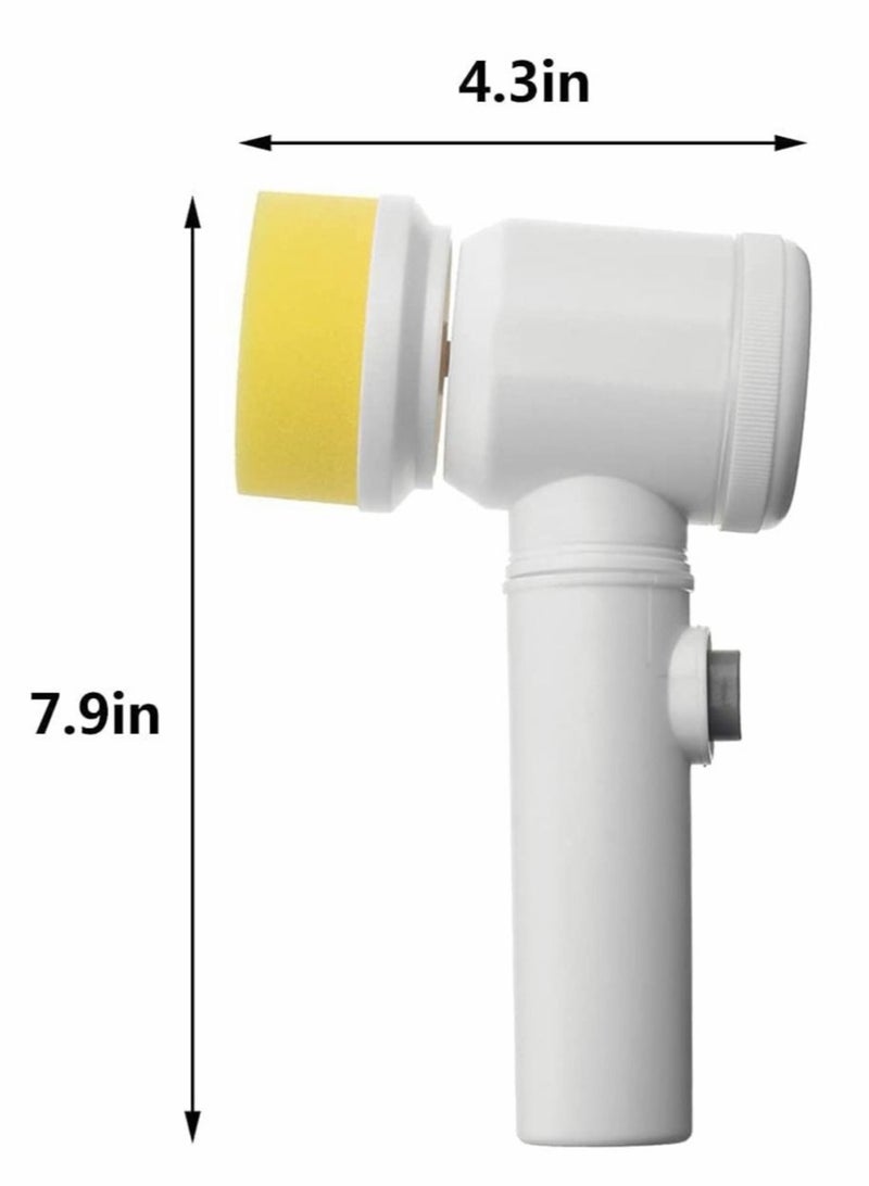 Electric Spin Scrubber, Household Cleaning Tool, Portable Spin Scrubber,for B【 Standard 】6.89x2.9x10.2 inches and weighs 0.82 pounds.Material: ABS.athroom/Wall/Tile Floor/Bathtub/Baseboard/Toilet/Kitc
