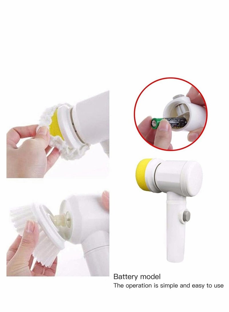 Electric Spin Scrubber, Household Cleaning Tool, Portable Spin Scrubber,for B【 Standard 】6.89x2.9x10.2 inches and weighs 0.82 pounds.Material: ABS.athroom/Wall/Tile Floor/Bathtub/Baseboard/Toilet/Kitc