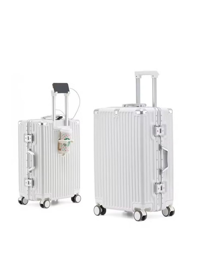 Travel Luggage 1 Piece Sets suitable for short trips, PC+ABS Hard Shell Clearance Luggage Carry on Luggage Suitcase with TSA Lock Spinner Wheels Durable Lightweight Travel Luggage，USB Charging Port