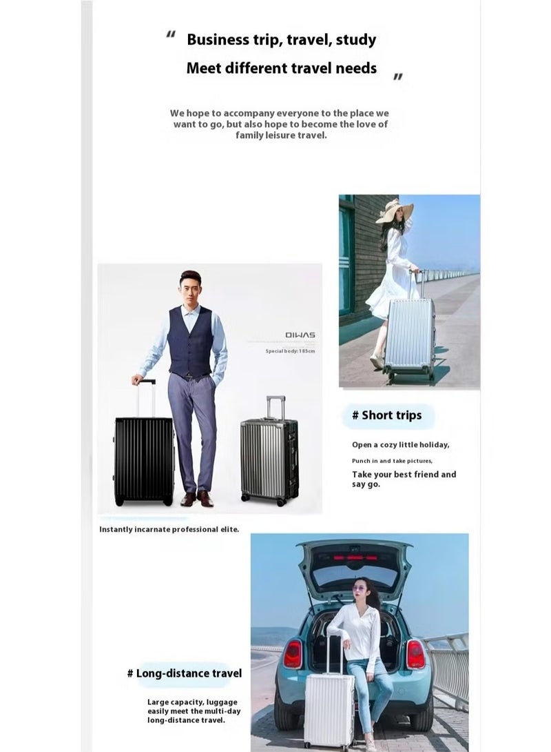 Travel Luggage 1 Piece Sets suitable for short trips, PC+ABS Hard Shell Clearance Luggage Carry on Luggage Suitcase with TSA Lock Spinner Wheels Durable Lightweight Travel Luggage，USB Charging Port