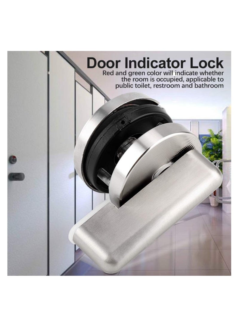 Privacy Indicator Lock, Indicator Door Lock, Zinc Alloy Rotating Privacy Door Bolt Latch with Vacant Engaged Indicating for Public Toilet Restroom Bathroom Dressing Room