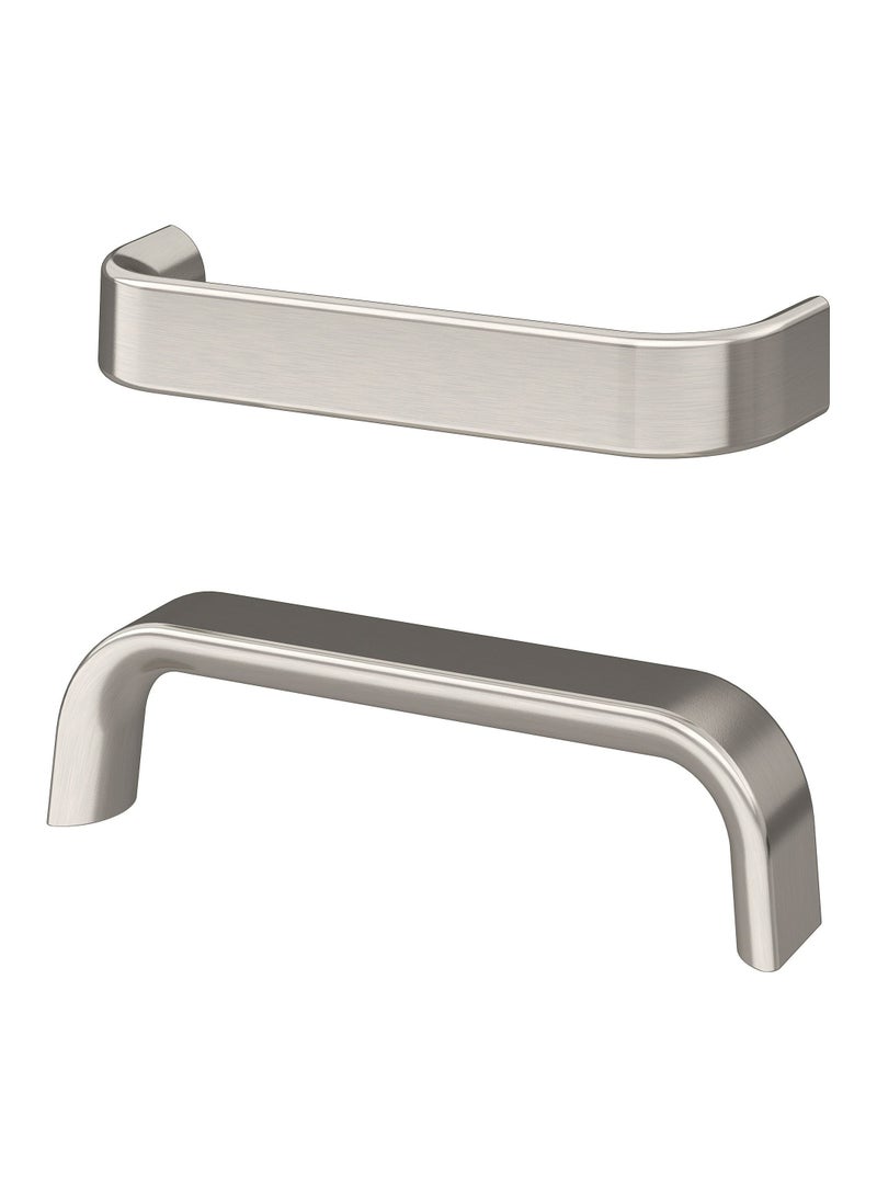 Door cabinet Handle, stainless steel colour, 138 mm pack of 2