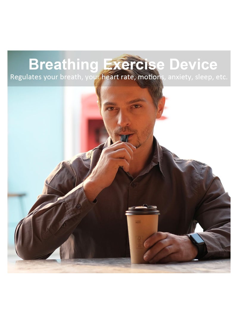 Breathing Exercise Device for Lung Recovery and Respiratory Muscle Training, Smart Guided Assistant for Athletes and Sports Enthusiasts to Enhance Breathing and Improve Sleep Quality.