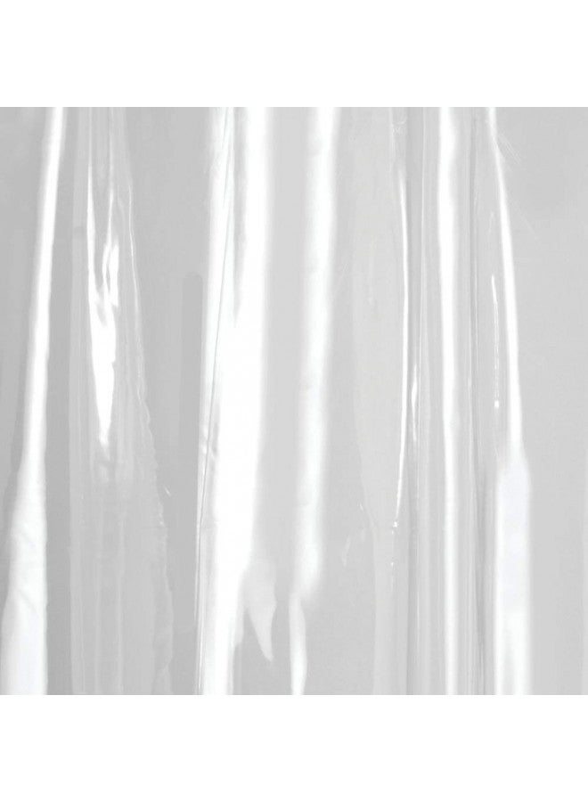 iDesign Vinyl Long Weighted Shower Curtain Liner - 72