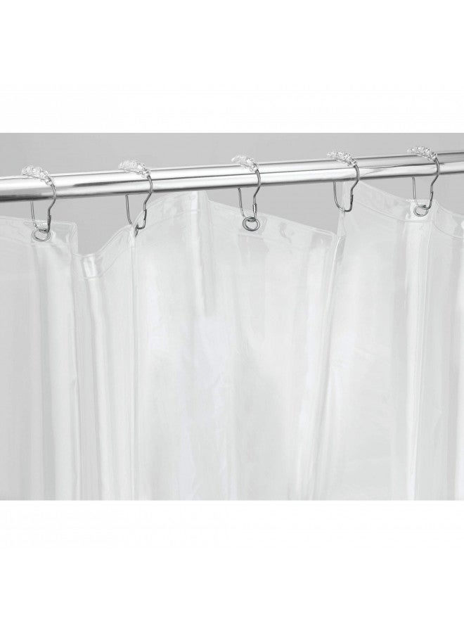 iDesign Vinyl Long Weighted Shower Curtain Liner - 72