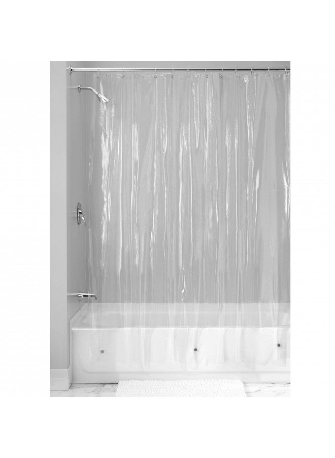 iDesign Vinyl Long Weighted Shower Curtain Liner - 72