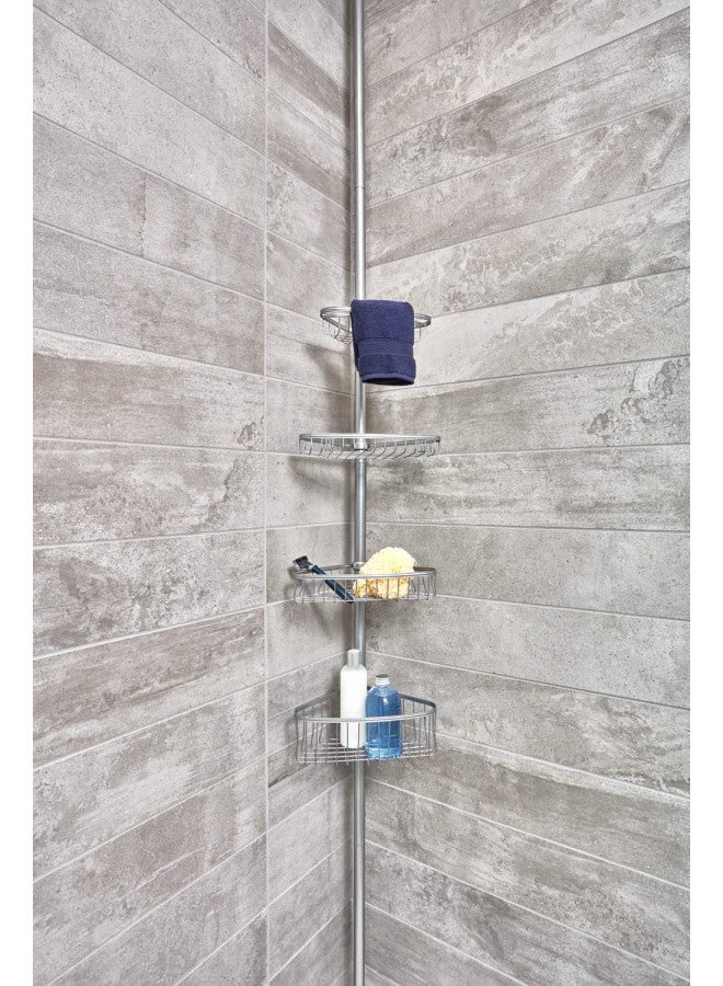 iDesign Steel 4-Shelf Extendable Tension Shower Caddy, The York Collection - 8