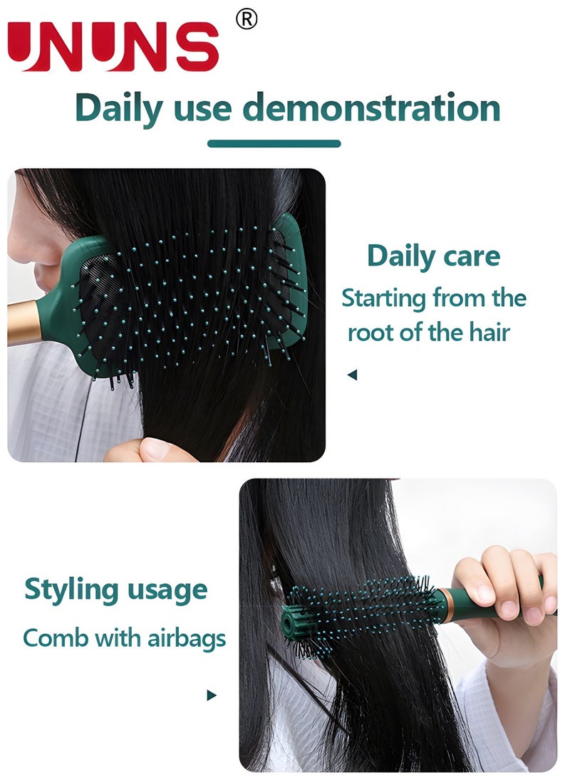 6Pcs Hair Brush Set Comb Set, Hair Brushes for Long Hair No Tangle Hair Brush Paddle Brush Round Hair Brush Dry Brush for Women Men - For All Hair Types, Natural, Fine & Curly