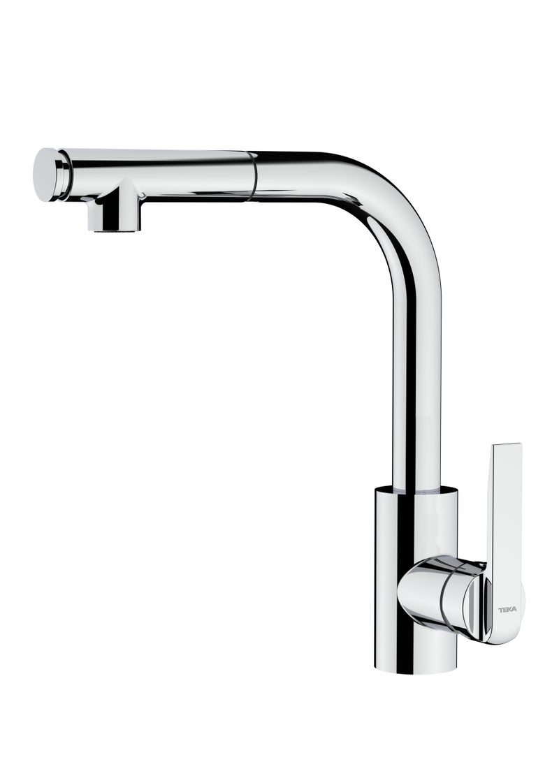 High Spout Pull-Out Kitchen Tap with Swivel Spout, Anti-Scale Aerator, and 2-Function Spray IN 938 PLUS