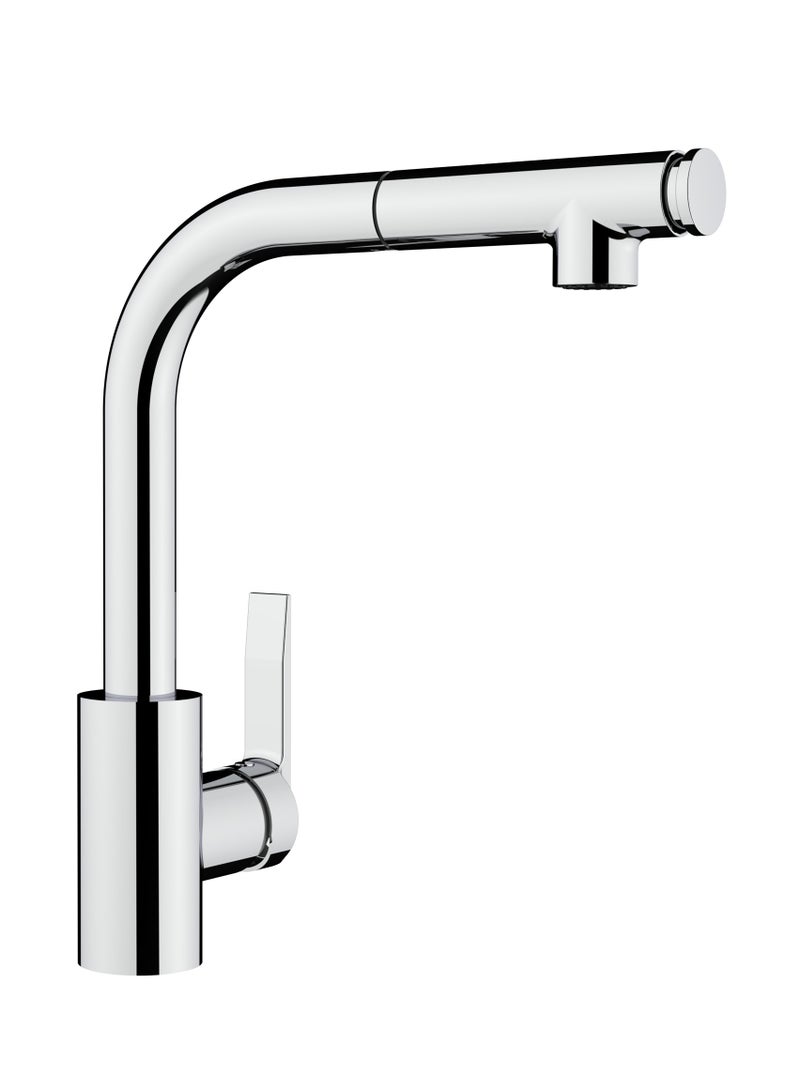 High Spout Pull-Out Kitchen Tap with Swivel Spout, Anti-Scale Aerator, and 2-Function Spray IN 938 PLUS