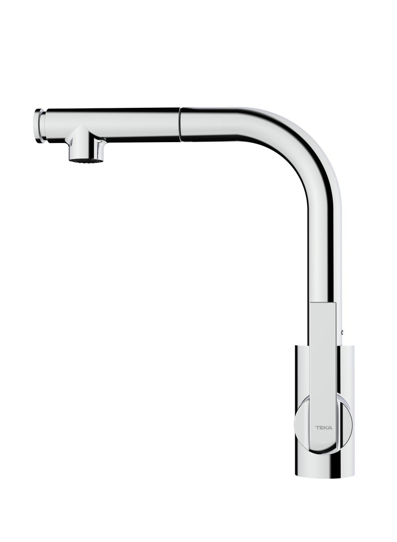 High Spout Pull-Out Kitchen Tap with Swivel Spout, Anti-Scale Aerator, and 2-Function Spray IN 938 PLUS