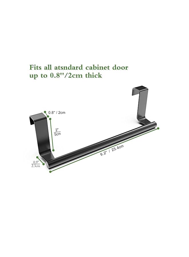 Towel Holder, Over The Door Towel Rack, Over Cabinet Towel, Dish Towel Holder for Kitchen Cabinet, Towel and Wash Cloth Hanging Storage Accessories