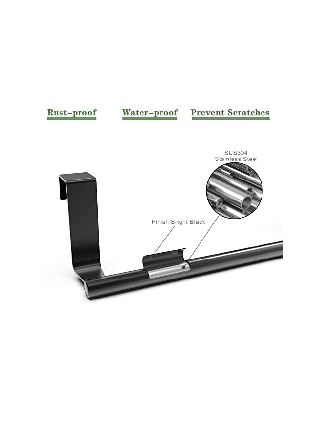 Towel Holder, Over The Door Towel Rack, Over Cabinet Towel, Dish Towel Holder for Kitchen Cabinet, Towel and Wash Cloth Hanging Storage Accessories