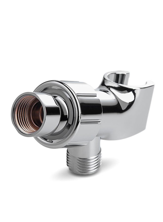 Universal Bathroom Shower Head Holder Silver 8 x 6cm